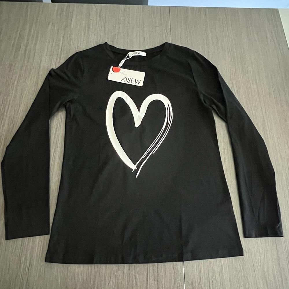 AISEW Women Casual Long Sleeve Graphic Shirt